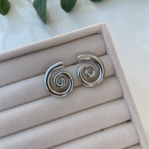 Arete Caracol plateado